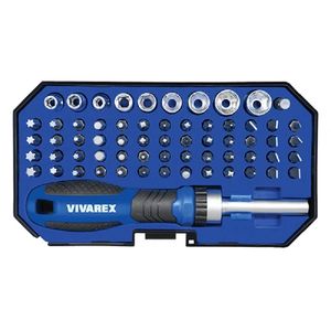 پیچ گوشتی وبکس  جغجغه ای ویوارکس مدل vr6365 sd مجموعه 64 عددی